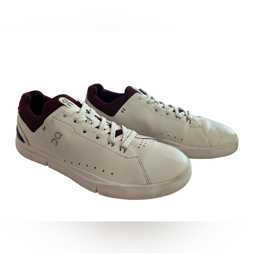 On Running The Roger Advantage Shoes Sneakers Men's Size 11 White Mulberry